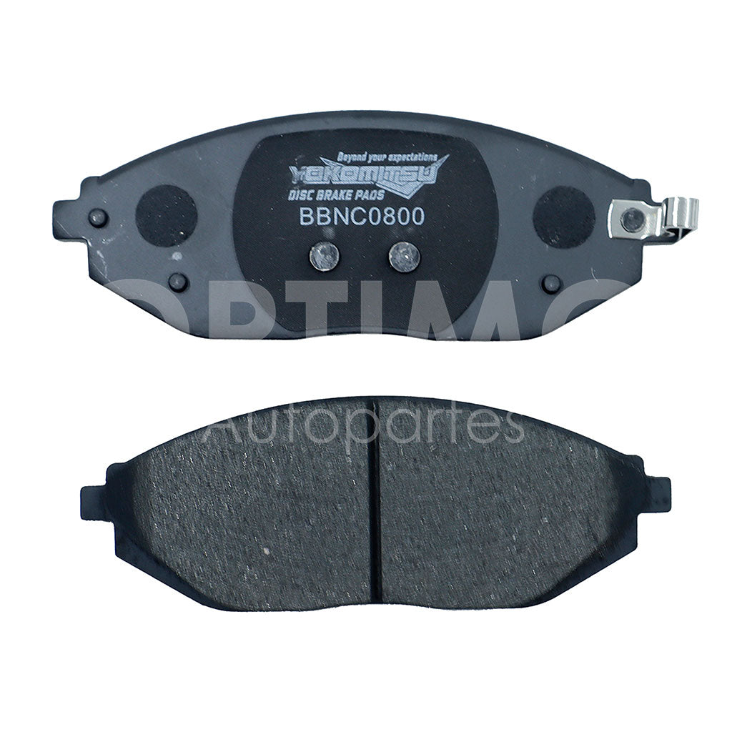 CHEVROLET SPARK 1.2L 1997 1998 1999 2000 2001 2002 2003 2004 2005 2006 2007 2008 BALATAS DEL SEMIMETÁLICA C/ (BEAT 1.2L 18-21)