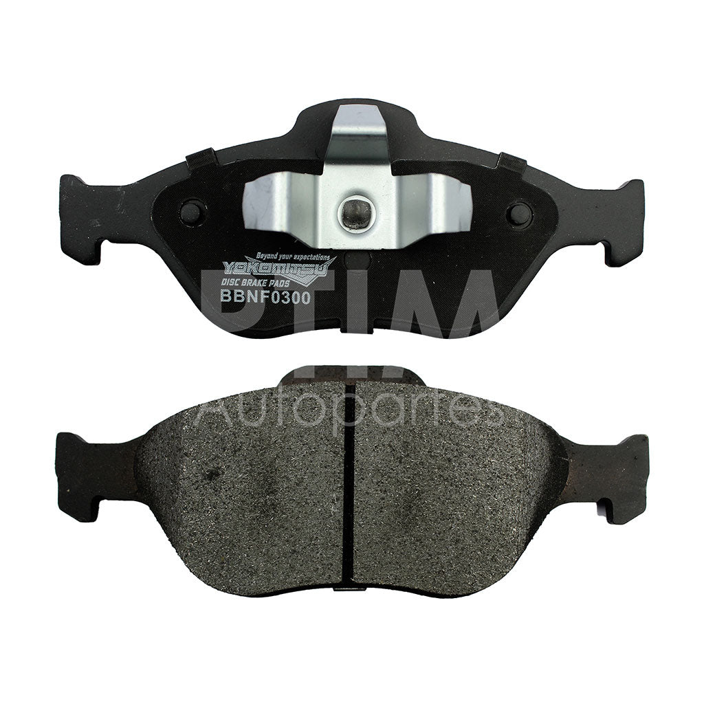 FORD FIESTA IKON 1.6L 2004 2005 2006 2007 2008 BALATAS DEL SEMIMETÁLICA C/ (FIESTA FIRST 2008/ECOSPORT 04-12)