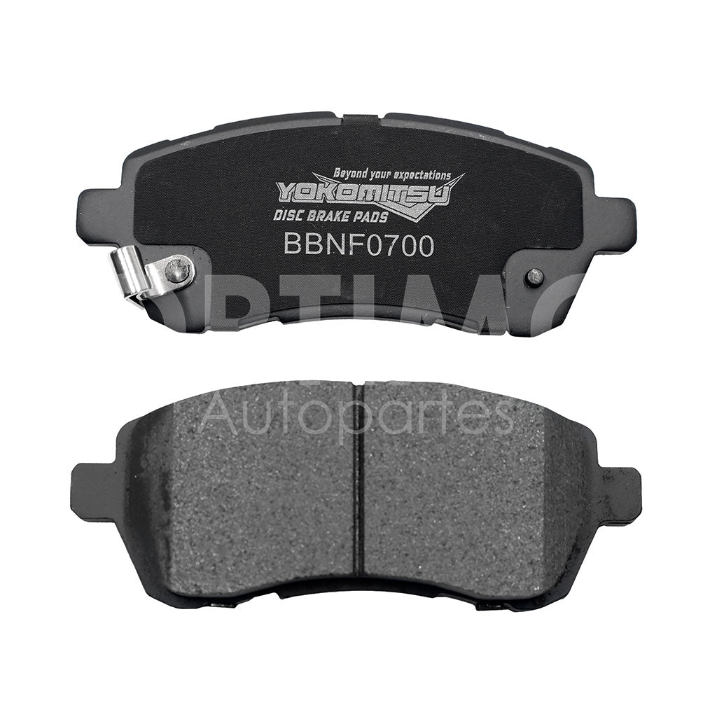 FORD FIGO 1.5L 2006 2007 2008 2009 2010 2011 2012 2013 2014 2015 BALATAS DEL SEMIMETÁLICA C/ (FIESTA 1.6L 11-19/MZ MAZDA 2 1.5L 12-15)