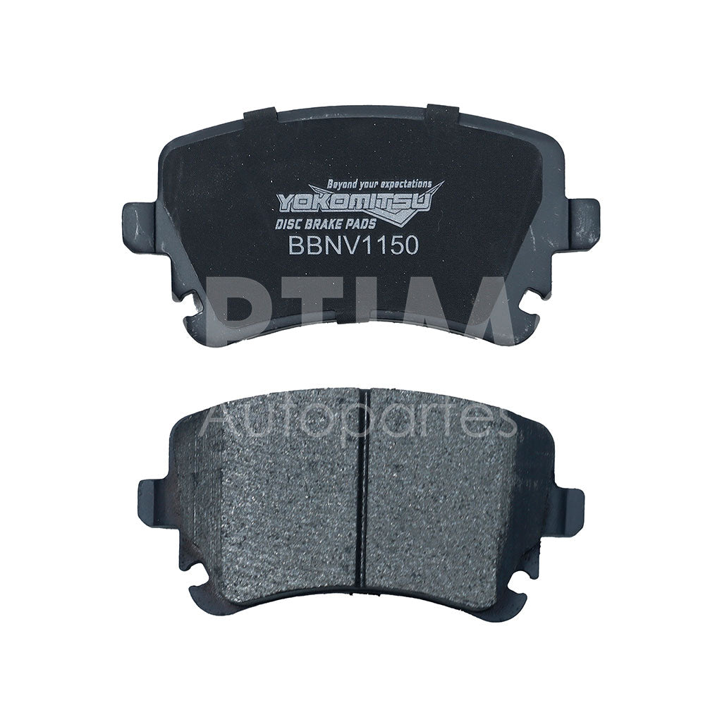 VOLKSWAGEN TRANSPORTER 2.0L DIESEL 1992 1993 1994 1995 1996 1997 1998 1999 2000 2001 2002 2003 2004 2005 2006 2007 2008 2009 2010 2011 2012 2013 2014 2015 2016 2017 BALATAS TRAS DISCO SEMIMETÁLICA C/ (EUROVAN 1.9L 05-10)