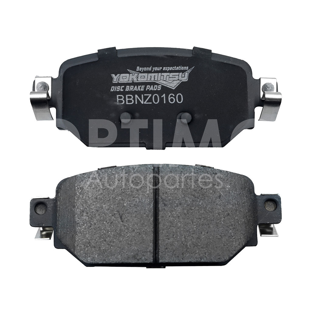 MAZDA MAZDA 3 2.0L/2.5L 1994 1995 1996 1997 1998 1999 2000 2001 2002 2003 2004 2005 2006 2007 BALATAS TRAS DISCO SEMIMETÁLICA C/