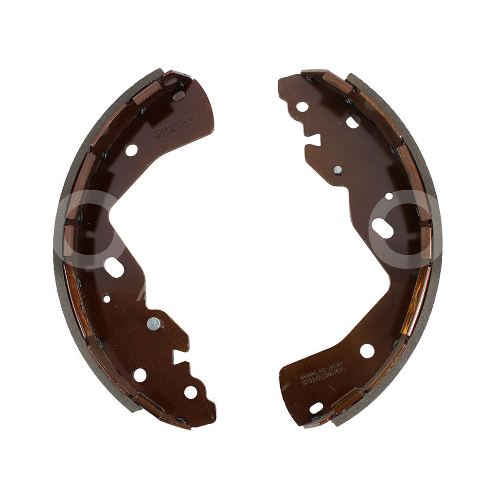 NISSAN NP-300 FRONTIER (D-23) 2/4WD 2.5L 1980 1981 1982 1983 1984 1985 1986 1987 1988 1989 1990 1991 1992 1993 BALATAS TRAS TAMBOR ORGÁNICA C/ (SENCILLA/DOBLE CABINA)