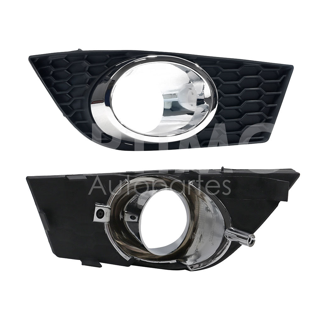 CHEVROLET AVEO 2017 REJILLA DER C/HOYO P/FARO AUX C/ARILLO CROMO DE FACIA DEL