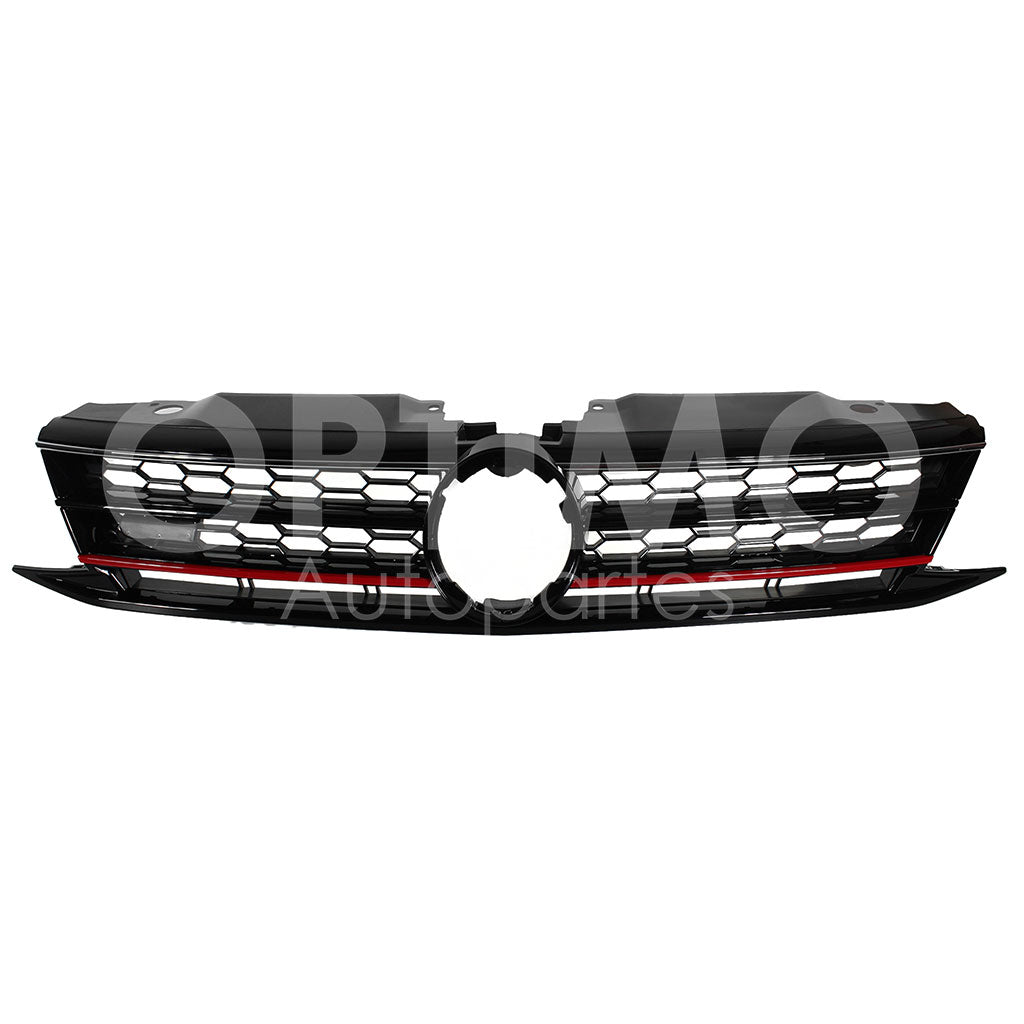 VOLKSWAGEN JETTA A6 GLI 2015 2016 2017 2018 PARRILLA NEGRA C/FILO ROJO