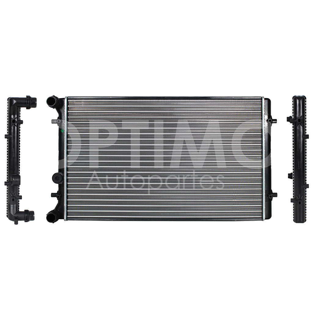 VOLKSWAGEN JETTA/GOLF A4 1.8L/2.0L/2.8L GAS 1999 2000 2001 2002 2003 2004 2005 2006 2007 RADIADOR AGUA C/S AIRE STD 660*420*22MM (JT CLASICO 08-15/LEON 00-12/TOLEDO 00-06) T/MECANICO