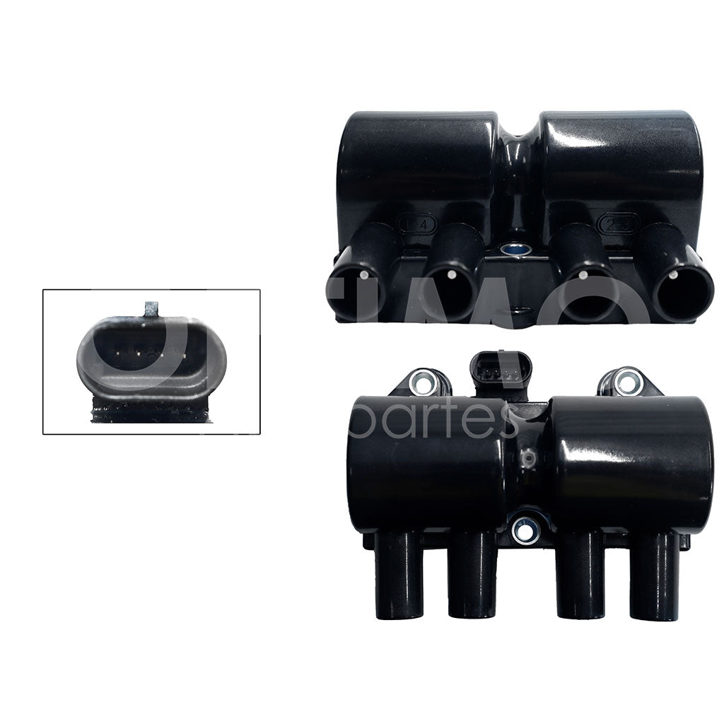 CHEVROLET CHEVY C-1 1.6L 2001 2002 2003 BOBINA IGNICION REDONDO 4PIN (OPTRA 06-10/MONZA-SWING 01-03/CHEVY PICK-UP 00-03)