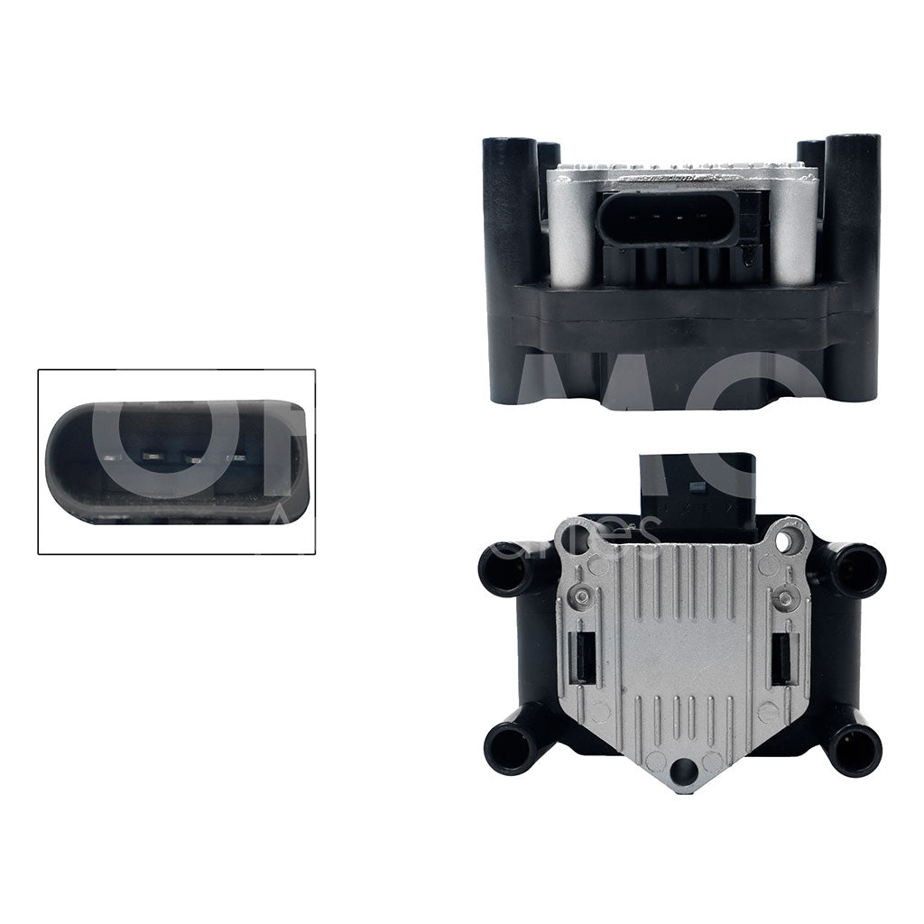 VOLKSWAGEN JETTA/GOLF A4/CLASICO 2.0L 1999 2000 2001 2002 2003 2004 2005 2006 2007 2008 2009 2010 2011 2012 2013 2014 2015 BOBINA IGNICION 4PIN (GOL-SAVEIRO 1.6L/BEETLE 2.0L/POLO/LUPO/CROSSFOX/IBIZA 10-17/TOLEDO 13-17)