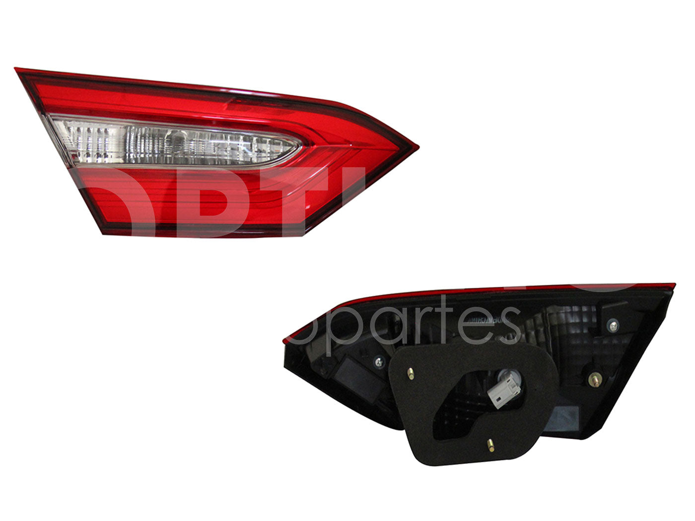 TOYOTA CAMRY 2018 2019 2020 2021 2022 2023 2024 CALAVERA IZQ INT C/ARNES OSCURA (ROJO/BLANCO)