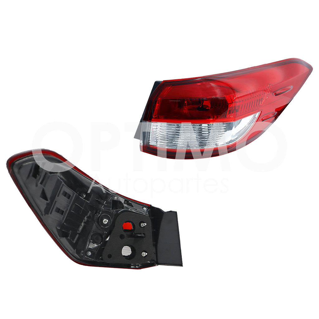 TOYOTA YARIS SEDAN 2018 2019 2020 2021 2022 CALAVERA DER EXT S/ARNES S/LED 4PTAS (ROJO/BLANCO)