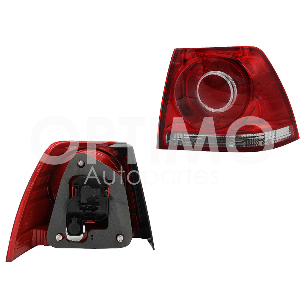 VOLKSWAGEN JETTA CLASICO 2008 2009 2010 2011 2012 2013 2014 2015 CALAVERA DER EXT C/ARNES CLARA (ROJO/BLANCO)