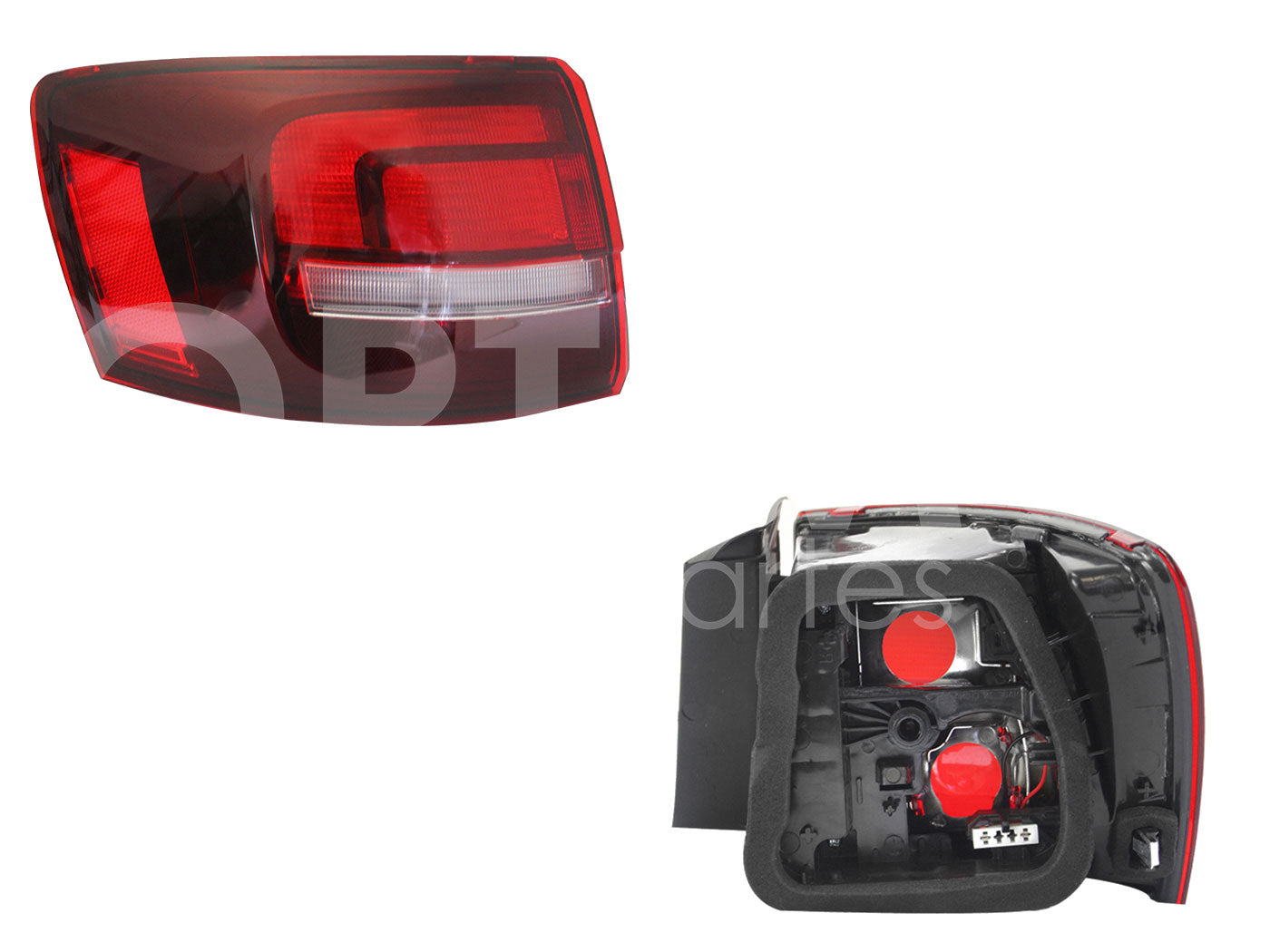 VOLKSWAGEN JETTA A6 BICENTENARIO 2015 2016 2017 2018 CALAVERA IZQ EXT S/ARNES OSCURA (ROJO/BLANCO)