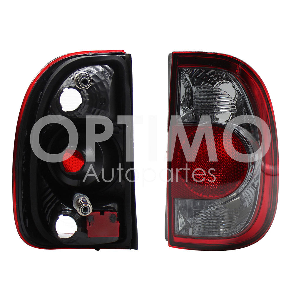 VOLKSWAGEN POINTER PICK-UP 2006 2007 2008 2009 CALAVERA DER S/ARNES OSCURA (BLANCO HUMO/ROJO)