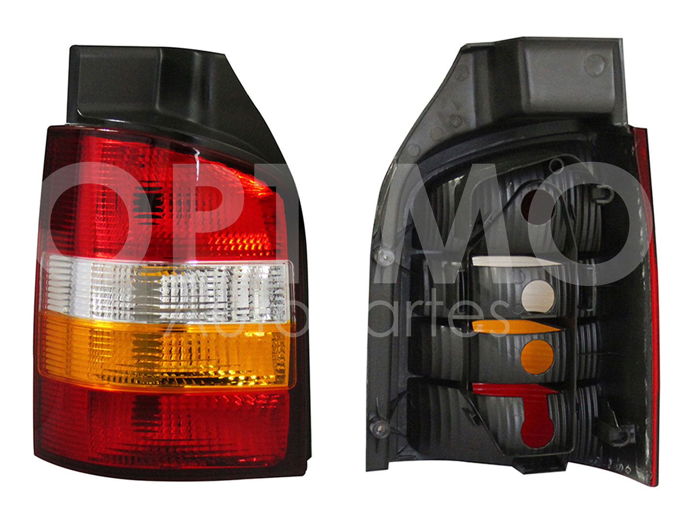 VOLKSWAGEN EUROVAN DIESEL 2005 2006 2007 2008 2009 2010 CALAVERA IZQ S/ARNES (ROJO/BLANCO/AMBAR)