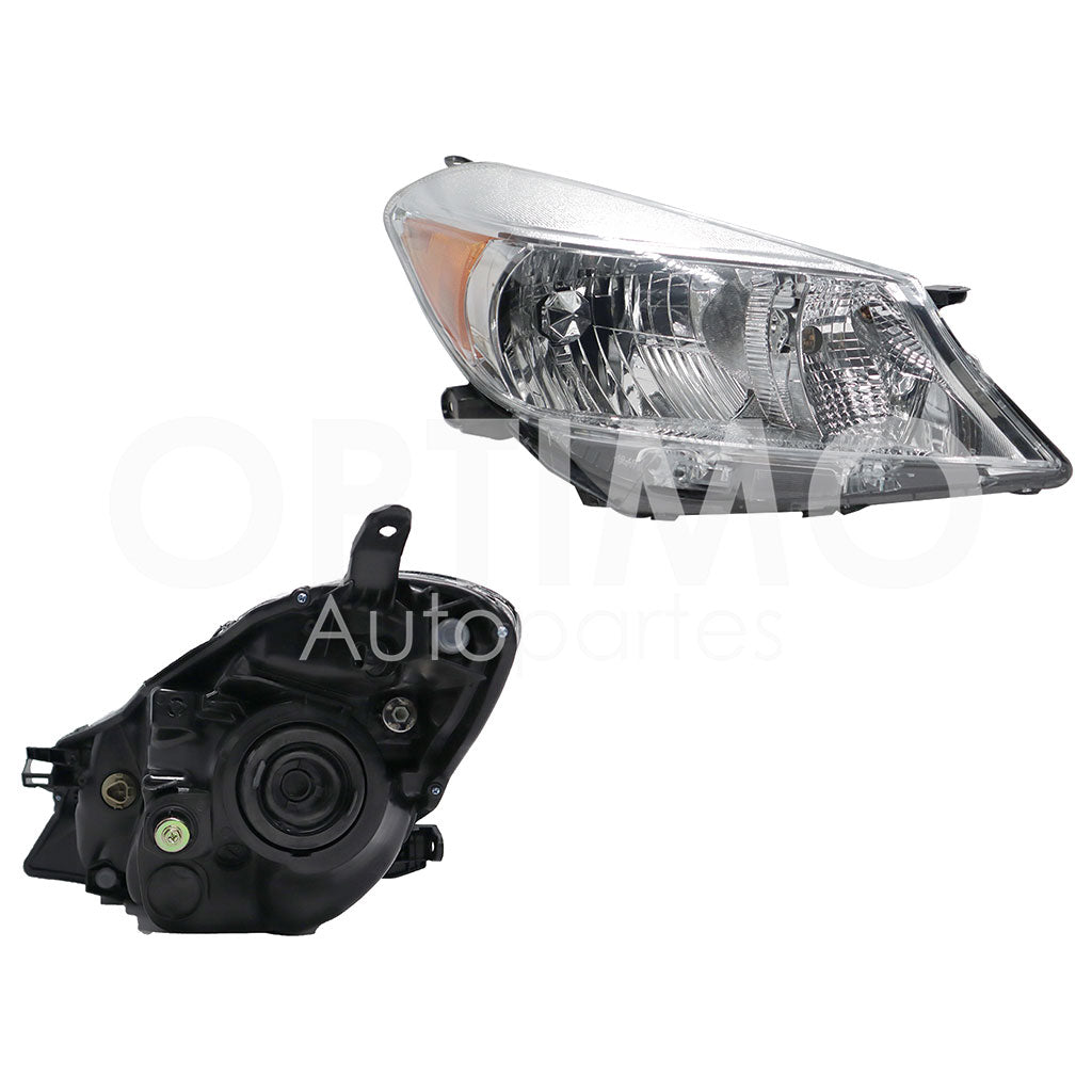 TOYOTA YARIS H-BACK 2012 2013 2014 FARO DER F/CROMADO C/MICA AMBAR 5PTAS