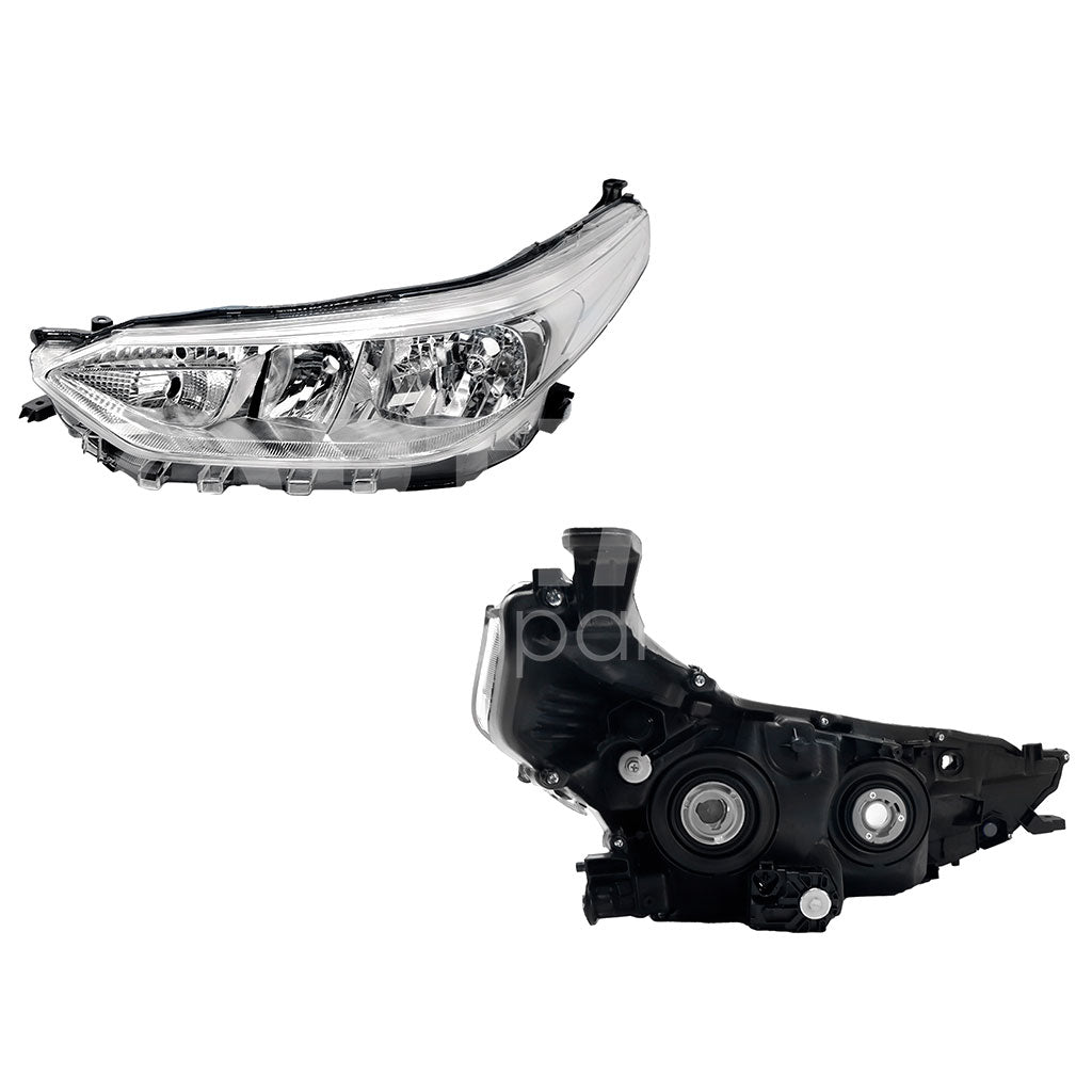 TOYOTA YARIS SEDAN 2018 2019 2020 FARO IZQ FONDO CROMADO 4PTAS