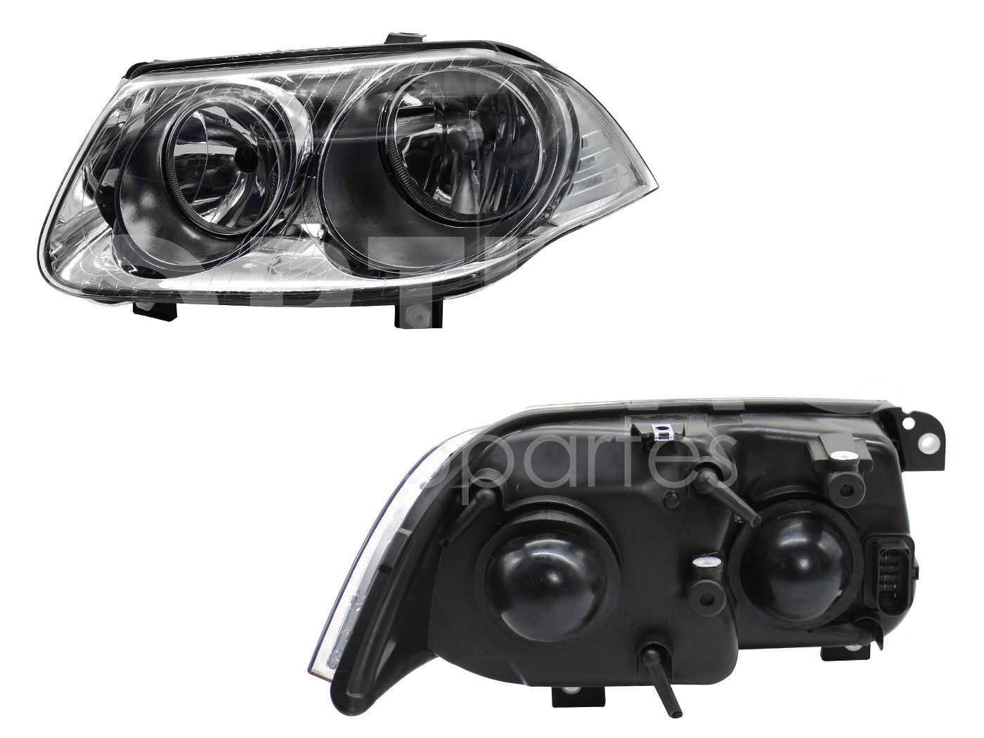 VOLKSWAGEN JETTA CLASICO 2008 2009 2010 2011 2012 2013 2014 2015 FARO IZQ FONDO CROMADO