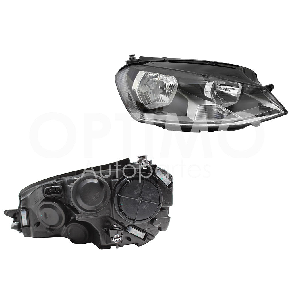VOLKSWAGEN GOLF A7 2016 2017 FARO DER F/NEGRO C/MOTOR C/MICA BLANCO