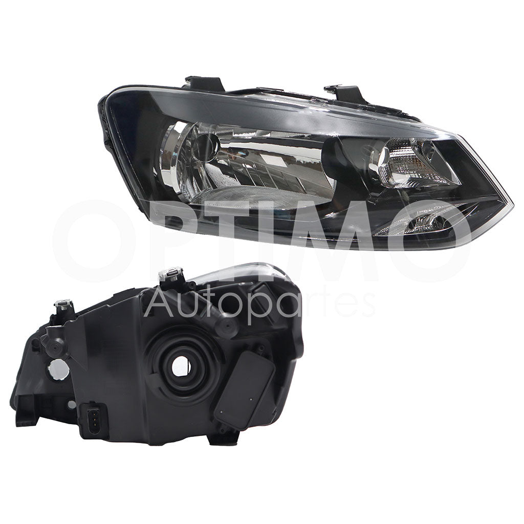 VOLKSWAGEN VENTO 2014 2015 FARO DER F/NEGRO C/MOTOR (POLO 15-16)