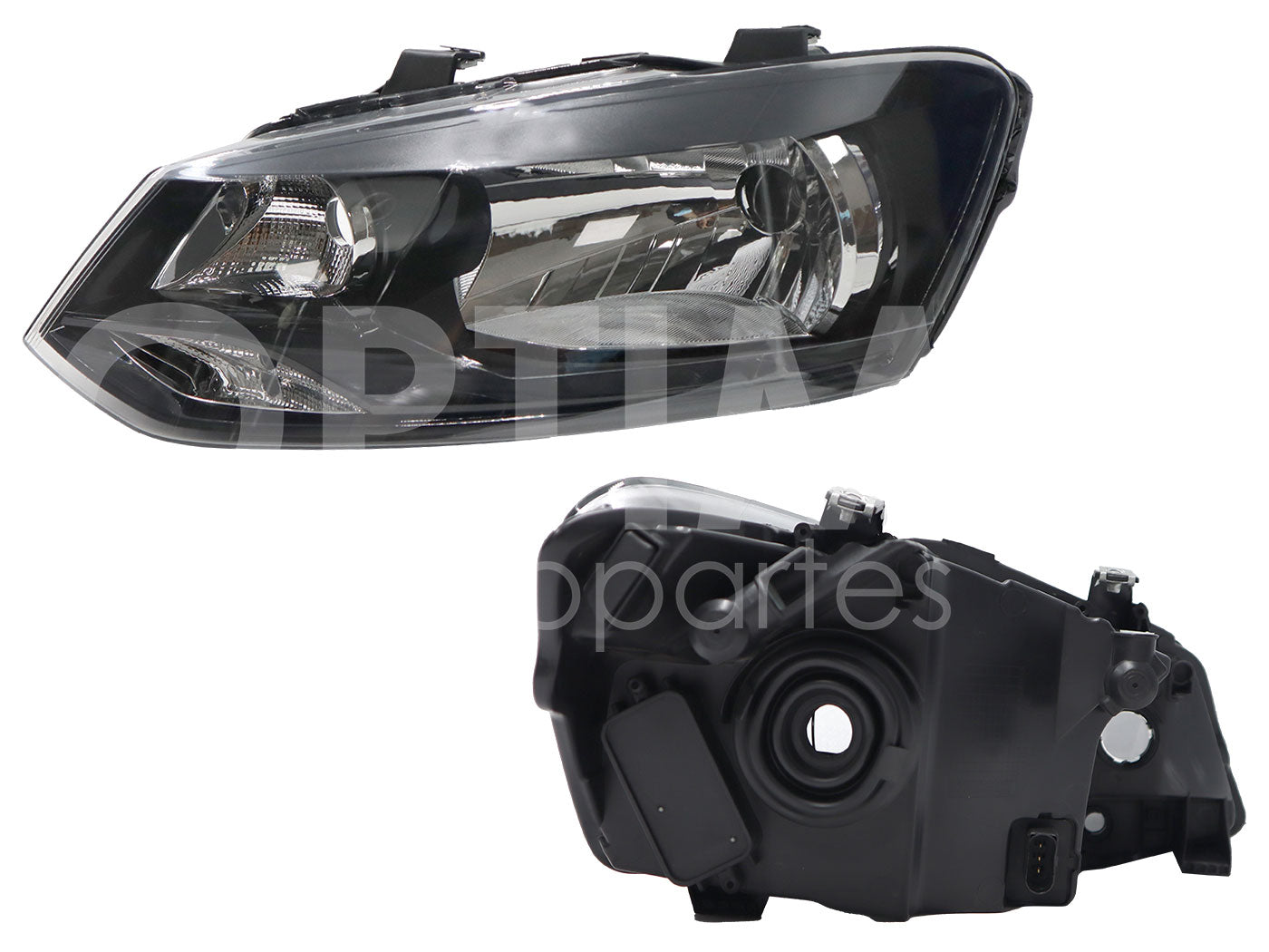 VOLKSWAGEN VENTO 2014 2015 FARO IZQ F/NEGRO C/MOTOR (POLO 15-16)