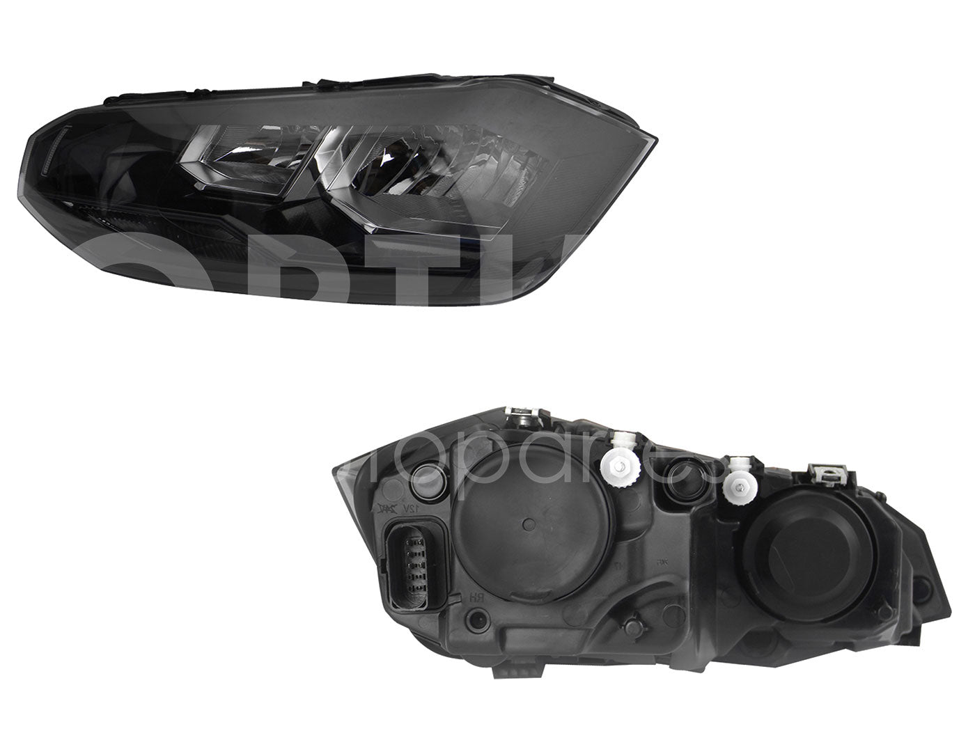 VOLKSWAGEN VIRTUS 2020 2021 2022 FARO IZQ FONDO NEGRO