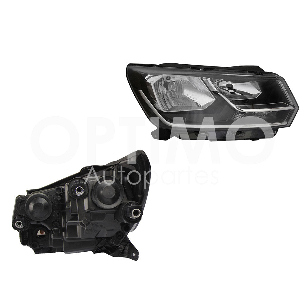 VOLKSWAGEN SAVEIRO 2017 2018 2019 2020 2021 2022 2023 FARO DER F/CROMADO DOBLE AS C/FILOS CROMOS (VERSION LUJO)