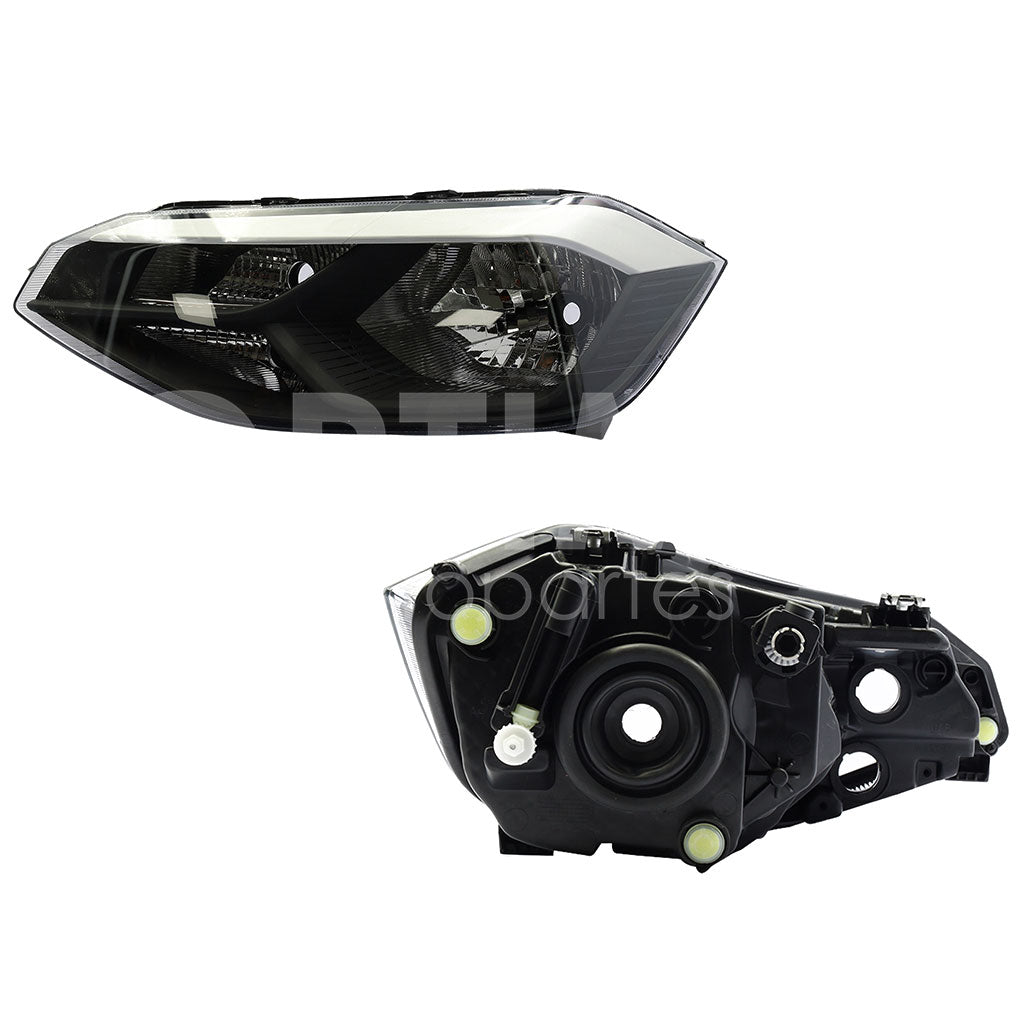 VOLKSWAGEN POLO 2024 2025 2026 FARO IZQ F/NEGRO UN AS C/FILO NEGRO (VERSION TRACK)