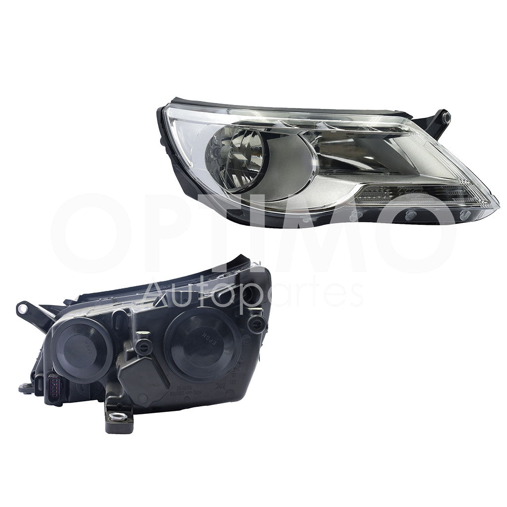 VOLKSWAGEN TIGUAN 2009 2010 2011 FARO DER FONDO CROMADO S/MOTOR