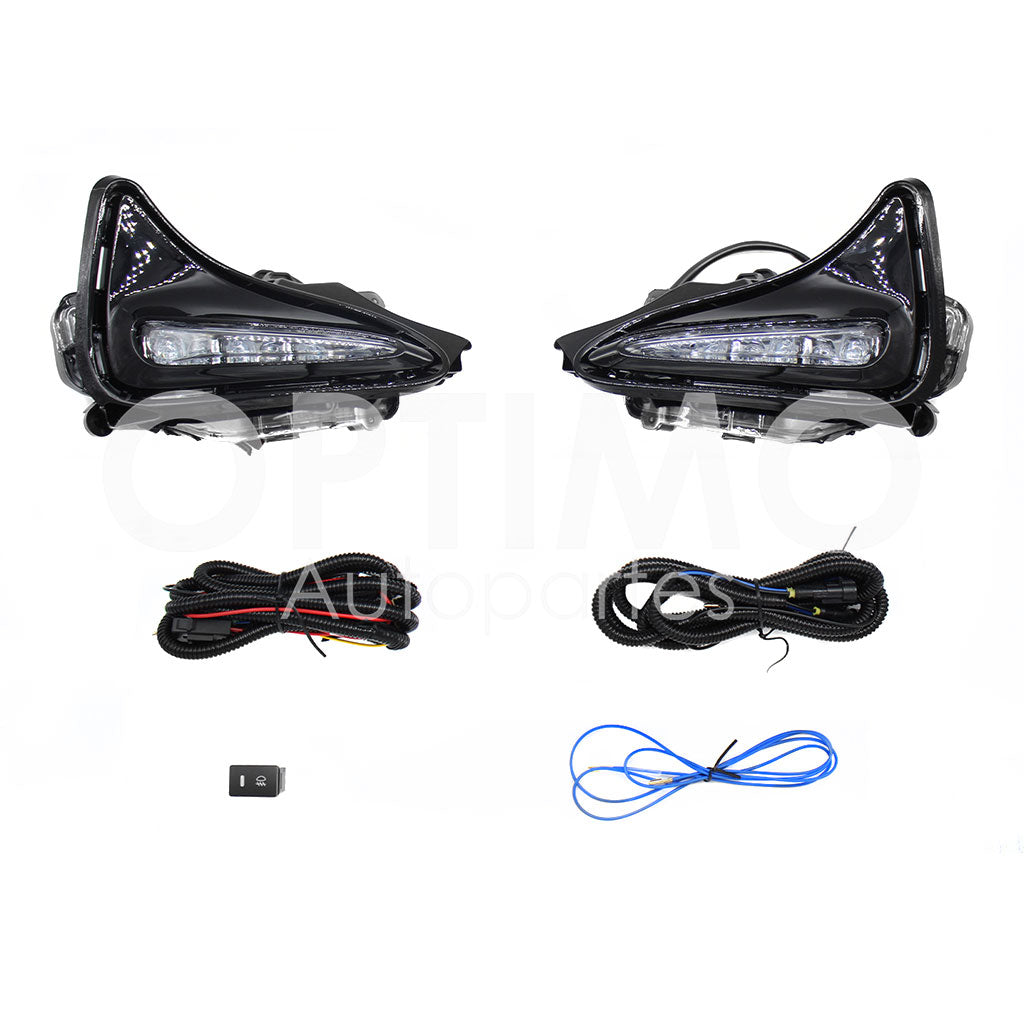 TOYOTA COROLLA LE 2017 2018 2019 KIT FARO AUX C/LED C/CABLES C/BASES