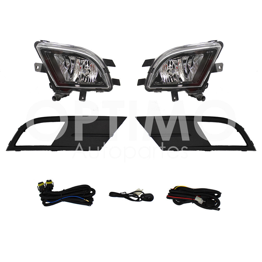 VOLKSWAGEN JETTA A6 BICENTENARIO 2015 2016 2017 2018 KIT FARO AUX C/CABLES C/REJILLAS NEGRAS C/FOCOS