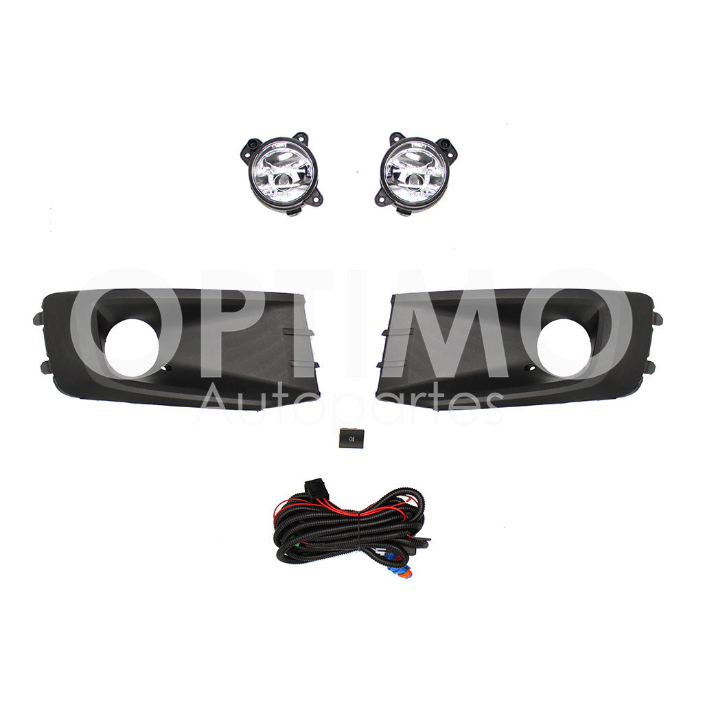 VOLKSWAGEN SAVEIRO 2014 2015 2016 KIT FARO AUX C/CABLES C/REJILLAS NEGRAS C/FOCOS