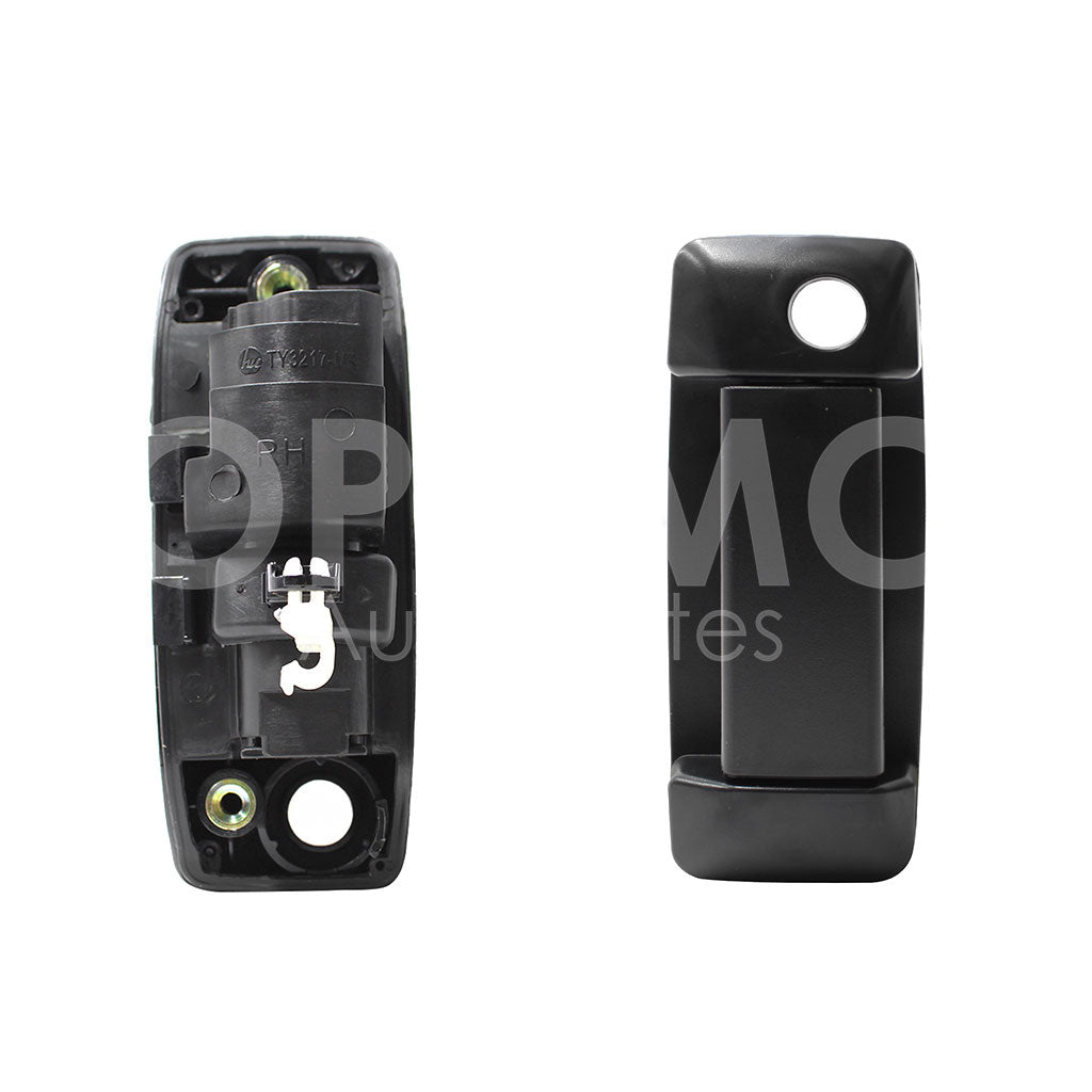 TOYOTA HIACE 2005 2006 2007 2008 2009 2010 2011 2012 2013 2014 2015 2016 2017 2018 2019 MANIJA EXT DER NEGRA POROSA C/HOYO P/CILINDRO PUERTA CORREDIZA