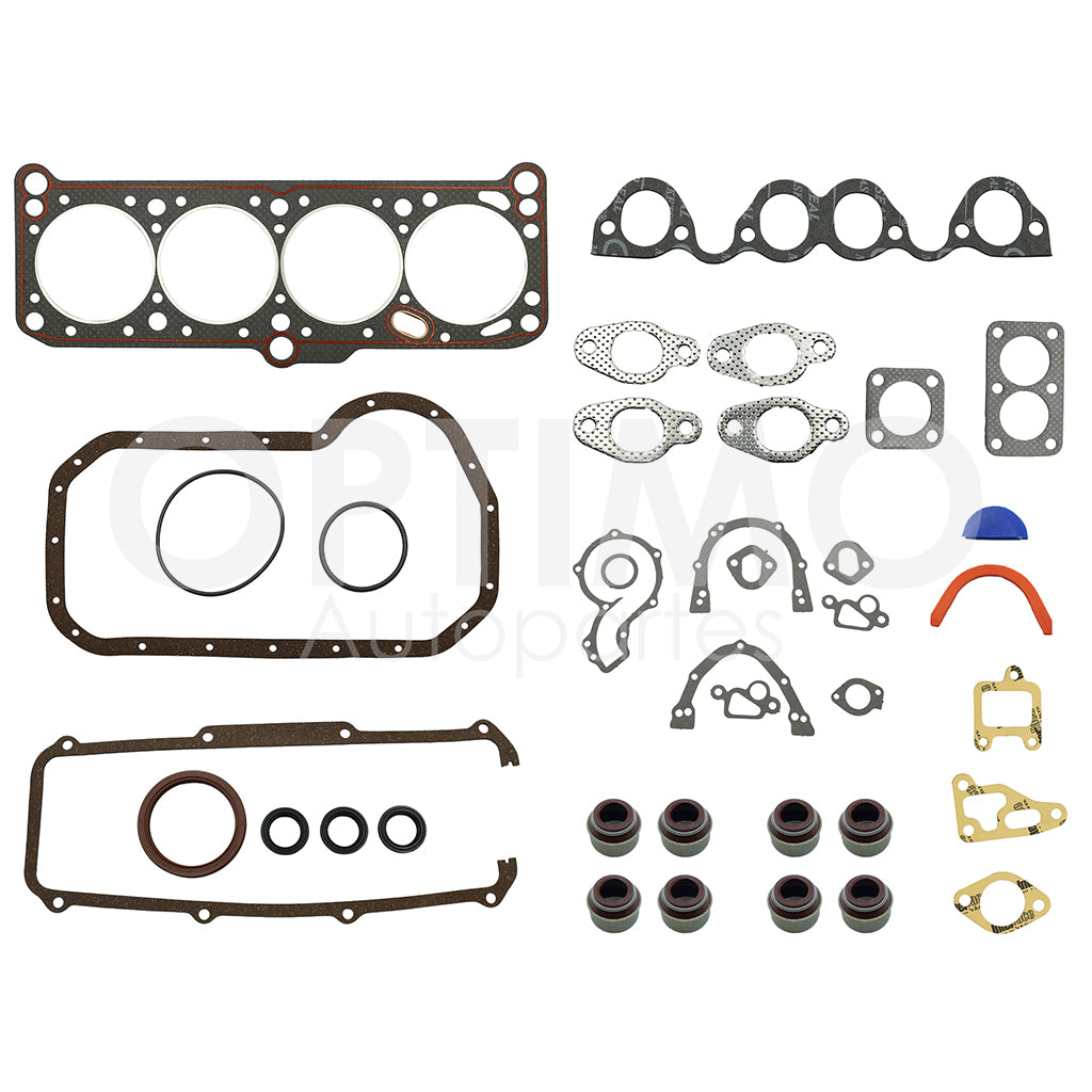 1977 - 1987 VOLKSWAGEN CARIBE 1.6L/1.7L JUNTA MOTOR COMPLETA GRAFITADA 8VAL VIN E/N (ATLANTIC 81-87)