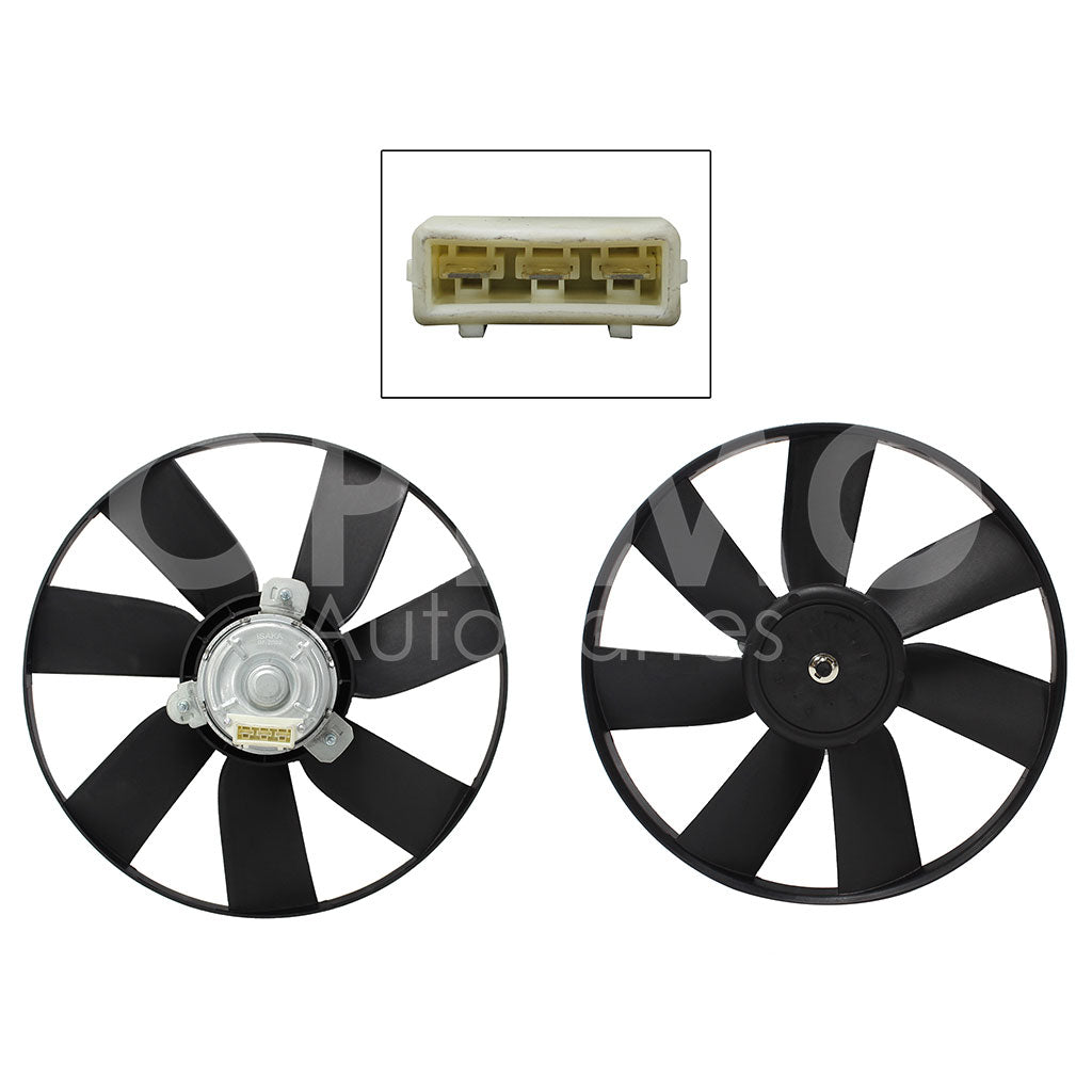 VOLKSWAGEN JETTA/GOLF A3 1.8L/2.0L 1993 1994 1995 1996 1997 1998 MOTOVENTILADOR S/AIRE S/TOLVA 3PINES S/RESISTENCIA (MOTOR/ASPA)