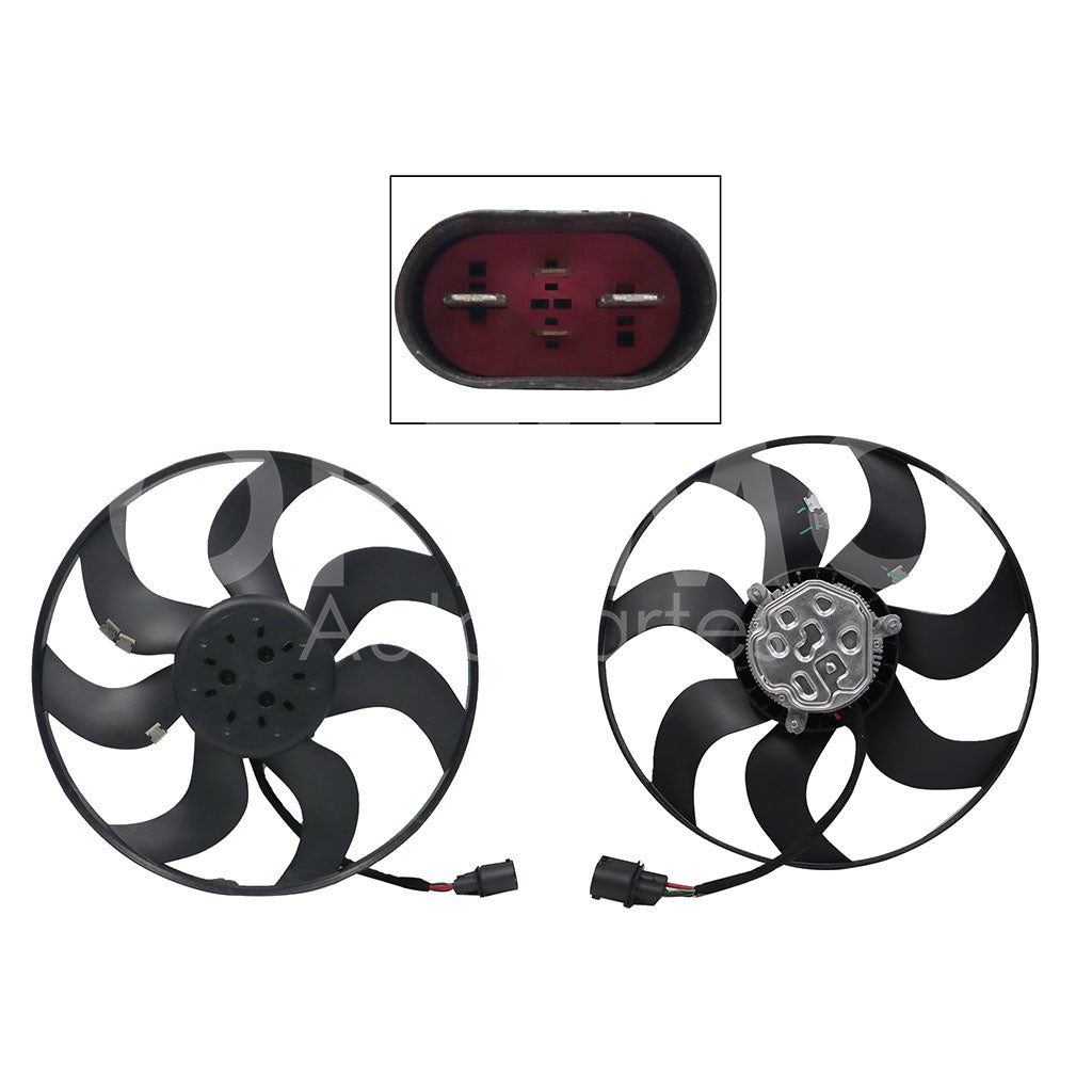 VOLKSWAGEN VENTO 1.6L 2016 2017 2018 2019 2020 2021 2022 MOTOVENTILADOR C/S AIRE S/TOLVA 4PINES S/RES (POLO-TOLEDO 13-19/AD A1 10-19) (MOTOR DC/ASPA)