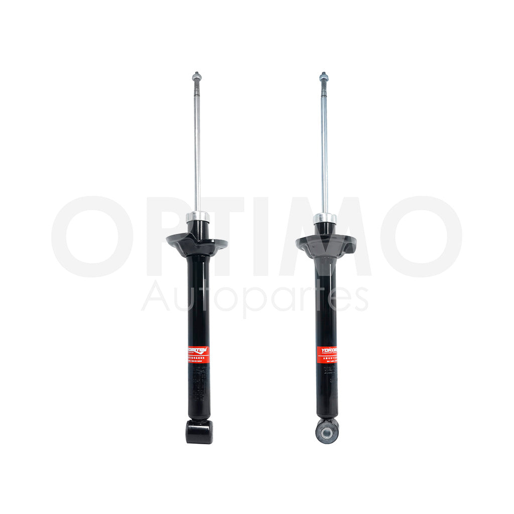 1998 - 2010  FORD FIESTA IKON 1.6L PAR AMORTIGUADORES TRASEROS DER/IZQ GAS (FIESTA 1.3L-1.4L 98-02)