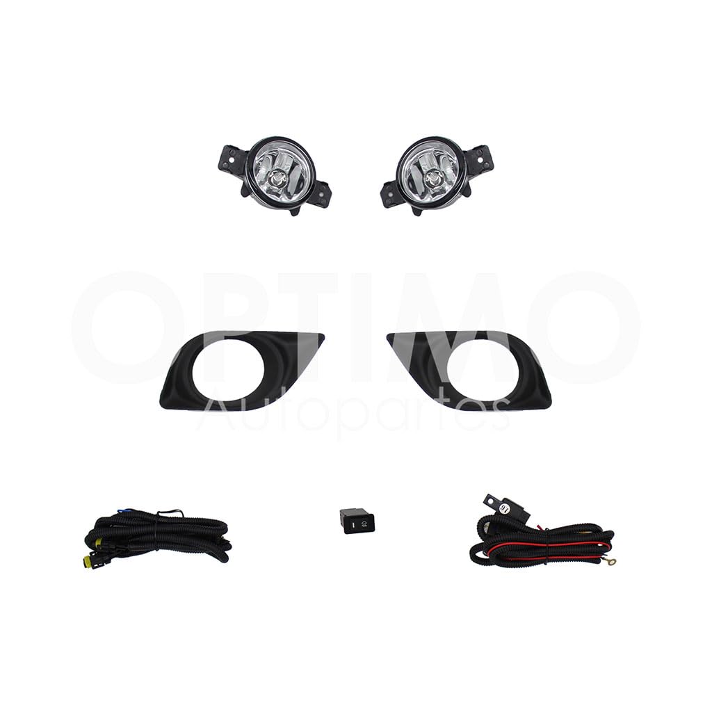 NISSAN VERSA 2012 2013 2014 KIT FARO AUX C/CABLES C/REJILLAS NEGRAS C/FOCOS
