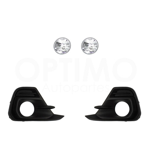 CHEVROLET SPARK NG 2016 2017 2018 KIT FARO AUX S/CABLES C/REJILLAS NEGRAS FILO NEGRO C/FOCOS (NUEVA LINEA)