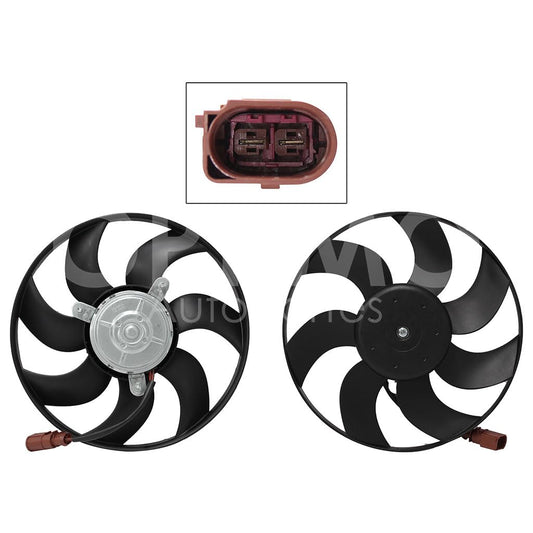 Moto Ventilador Compatible con BORA 2.5L GAS 2006 2007 2008 2009 2010 > Para Aire Acondicionado > Sin Tolva 2PIN (MOTOR/ASPA)