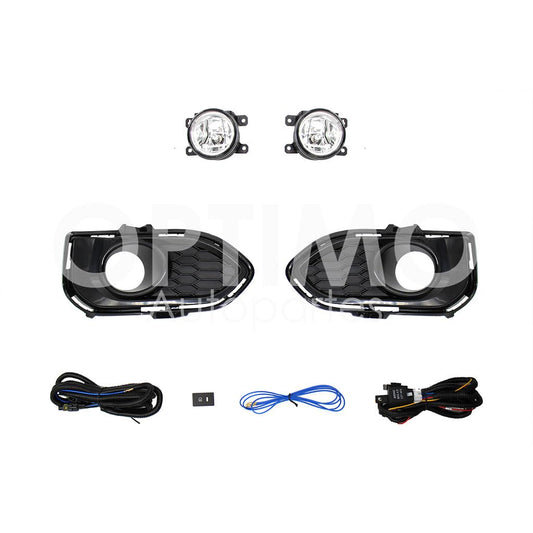 HONDA FIT 2018 2019 2020 KIT FARO AUX C/CABLES C/REJILLAS NEGRAS C/FOCOS