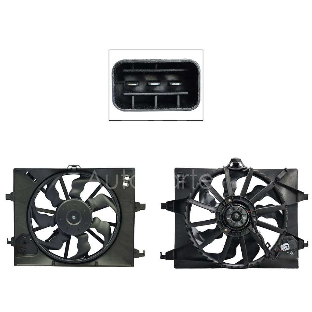 Moto Ventilador Compatible con GRAND I 10 1.2L 2015 2016 2017 2018 2019 2020 C/S AIRE > Con Tolva > Sin Resistencia 3PIN