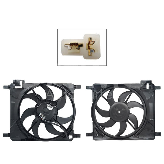 Moto Ventilador Generico Compatible con SPARK 1.2L 2011 2012 2013 2014 2015 2016 2017 C/S AIRE > Con Tolva > Sin Resistencia EMBRA 2PIN (BEAT 1.2L 18-21)