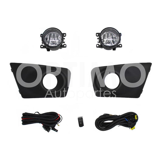 MITSUBISHI L200 2011 2012 2013 2014 2015 KIT FARO AUX C/CABLES C/REJILLAS NEGRAS C/FOCOS