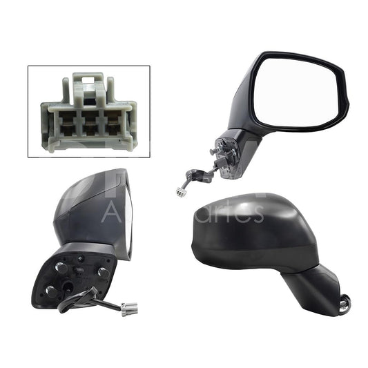 HONDA CIVIC SEDAN 2012 2013 ESPEJO DER ELECT NEGRO P/PINTAR (3PINES) 4PTAS