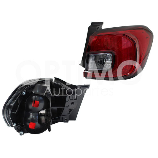 Calavera Derecha Exterior Compatible con ARGO 2021 2022 2023 2024 S/ARNES CLARA (ROJO/BLANCO)