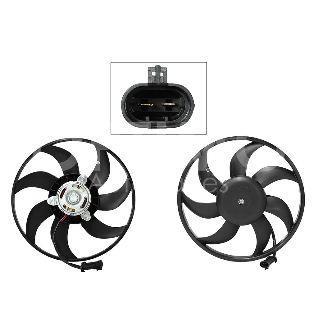 Moto Ventilador Compatible con CORSA 1.4L/1.8L 2003 2004 2005 2006 2007 2008 S/AIRE > Sin Tolva 2PIN (MOTOR/ASPA)