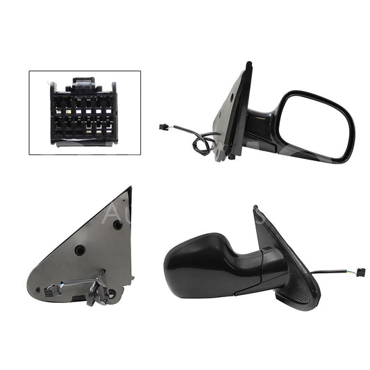 CHRYSLER / DODGE CARAVAN 2001 2002 2003 2004 2005 2006 2007 ESPEJO DER ELECT NEGRO LISO (3PINES) (VOYAGER/TOWN & COUNTRY)