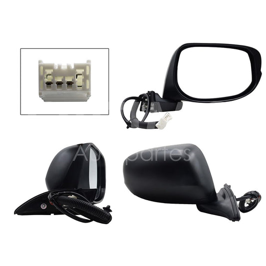 HONDA FIT 2009 2010 2011 2012 2013 2014 ESPEJO DER ELECT NEGRO P/PINTAR (3PINES)