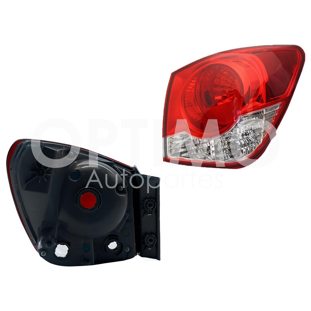 2010 - 2015  CHEVROLET CRUZE CALAVERA DER EXT S/ARNES (ROJO/BLANCO)