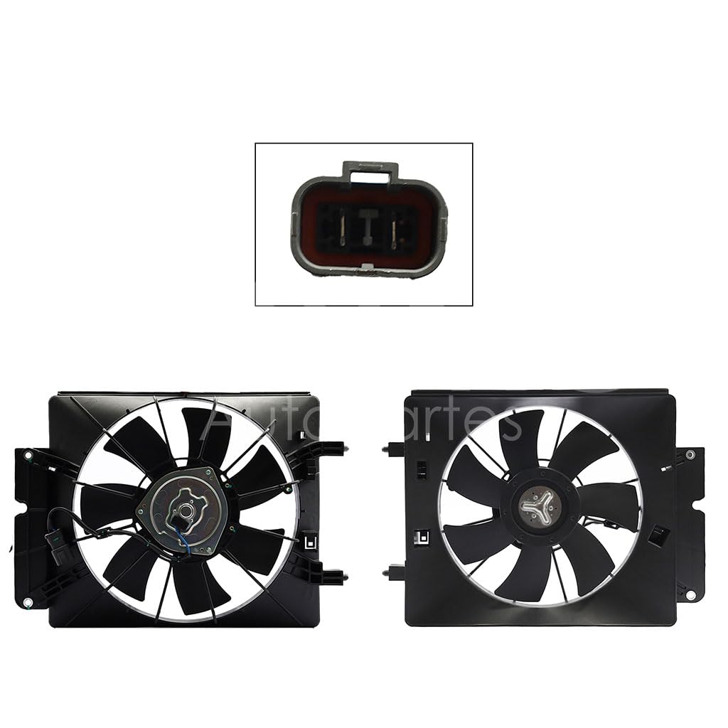 Moto Ventilador Compatible con CRV 2.4L 2002 2003 2004 2005 2006 > Para Aire Acondicionado > Con Tolva > Sin Resistencia 2PIN (ELEMENT 2.4L)