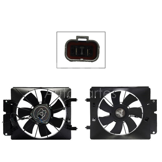 Moto Ventilador Compatible con CRV 2.4L 2002 2003 2004 2005 2006 > Para Aire Acondicionado > Con Tolva > Sin Resistencia 2PIN (ELEMENT 2.4L)
